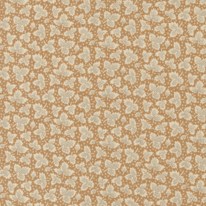 Chateau De Chantilly Collection Leaf Blenders Cotton Fabric 13946 brown