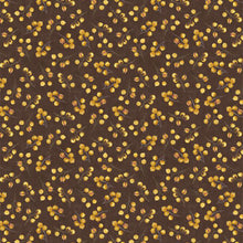 brown, Chickadee Charm Collection Berry Toss Cotton Fabric 27730