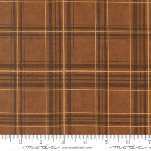 brown, Northwoods Collection Plaid Cotton Fabric 56196