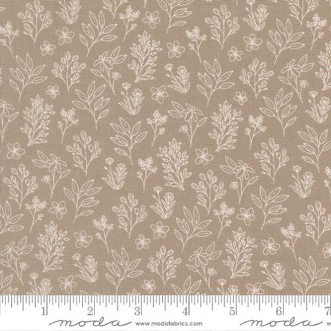 brown, Potted Collection Cuttings Cotton Fabric 26145