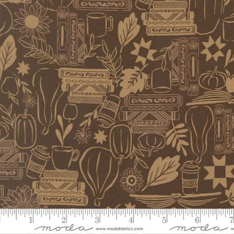 brown, Windfall Collection Cozy Up Cotton Fabric 45652