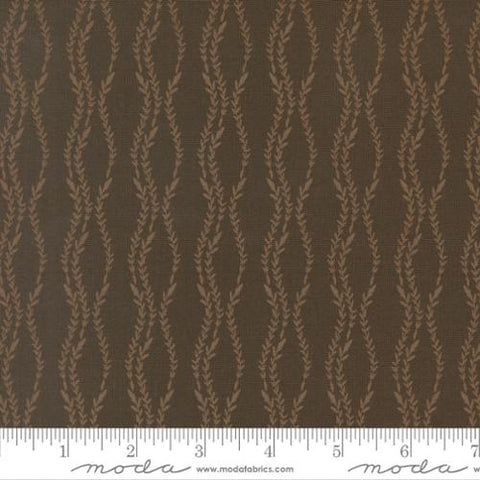 brown, Windfall Collection Vine Stripes Cotton Fabric 45656