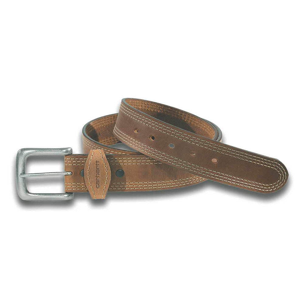 Brown leather Detroit belt