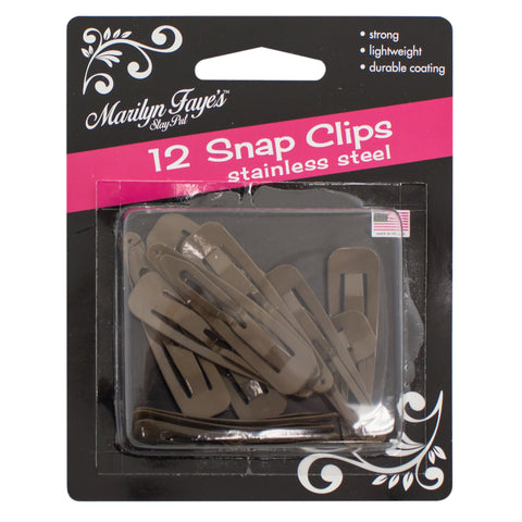 Brown hair clips.