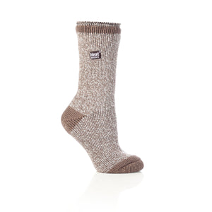 Brown twist Heat Holders women's sock