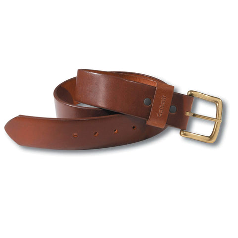 Brown leather belt