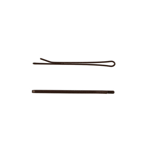 Brown Flat Bobby Pins