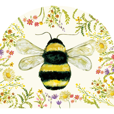 Custom Decor Arbor Mate garden sign showing bumblebee