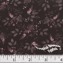 Burgundy, Crinkle Crepe Print Polyester Fabric 04942