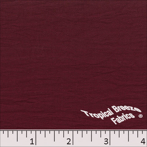 burgundy, Dream Crepe Stretch-Dyed Polyester Fabric 07940