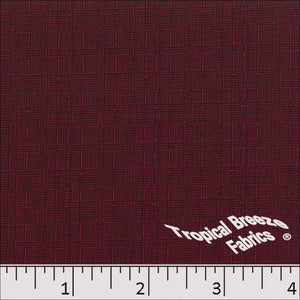 Burgundy, Esther 100% Polyester Fabric 07542