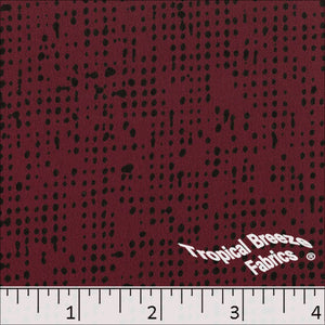 Koshibo Print Polyester Fabric 048429 burgundy