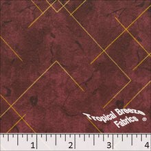 burgundy, Liverpool Geometric Print Fabric 32952