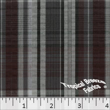 Seersucker Plaid Fabric 48131 burgundy