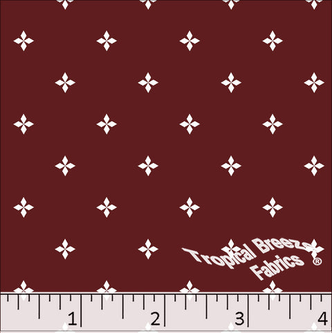 burgundy, Standard Weave Poly Cotton Fabric 6319