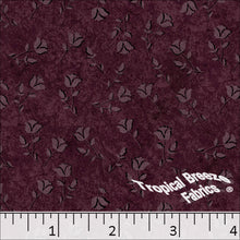 Standard Weave Poly Cotton Rosebud Fabric 5977 burgundy