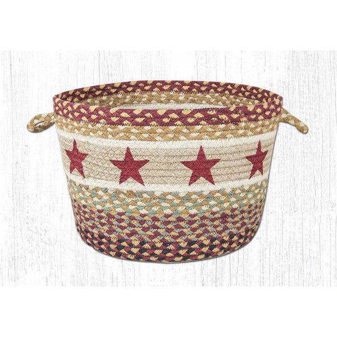 Burgundy star basket