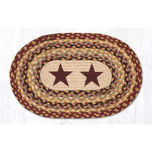 Burgundy star placemat