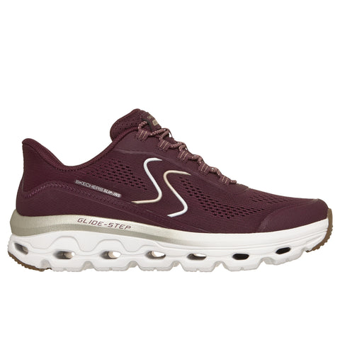 Skechers Slip-ins Glide-Step Sole shoe for women in burgundy