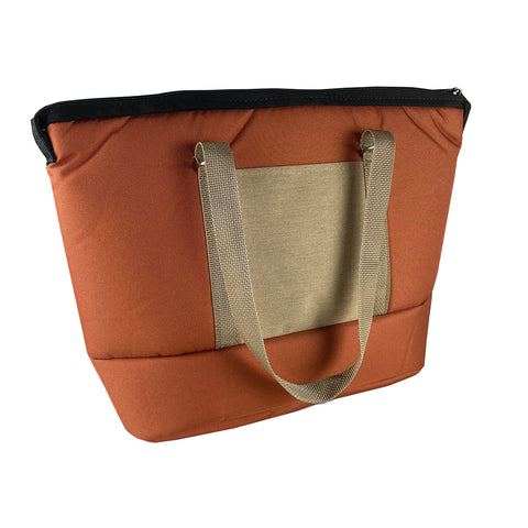 Roni Bag insulated shopping tote bag in burnt sienna
