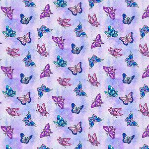 Fancy Glass Cotton Fabric Collection 29 butterflies