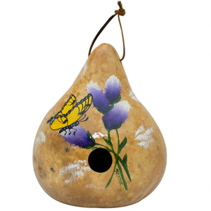 Butterfly gourd birdhouse