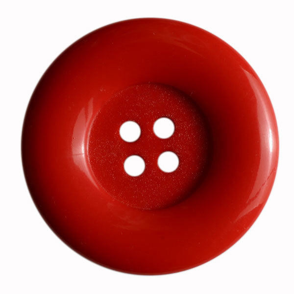 Red 4 Hole Bordered Buttons 2 Pack