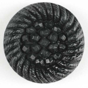 Black Carved Shank Button 2 Pack