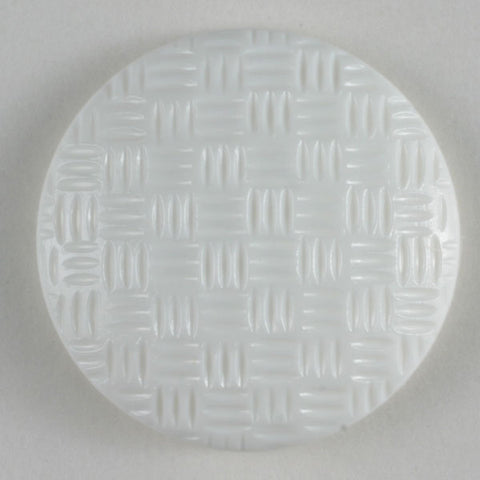 Woven Texture Shank Buttons White