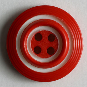 Red and White Peppermint Circle buttons 2 Pack