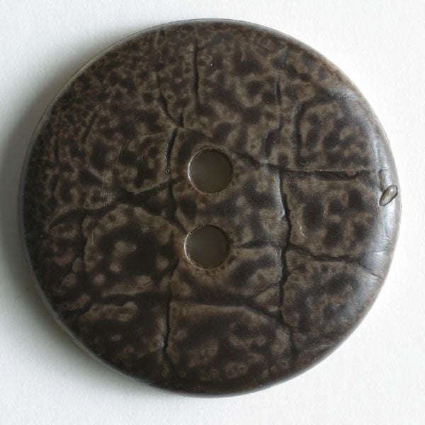 Dill Buttons Genuine Leather Button Black / 25 mm