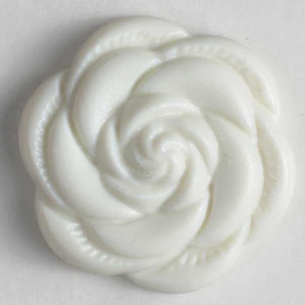 White Rose Shank Buttons 2 Pack 195, 196