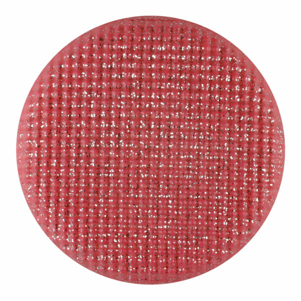 Round Pink Glitter Shank Button 2 Pack