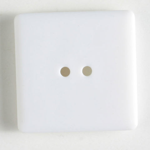 Large Square Buttons 2 Pack White