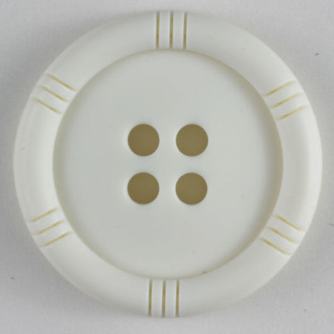 Round Cream Buttons Sew Through Style