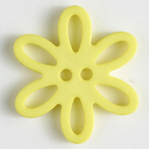 Yellow flower button