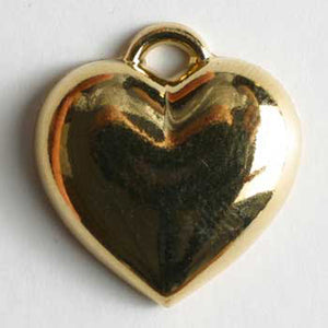 Gold heart charm