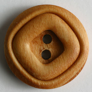 Square wooden button