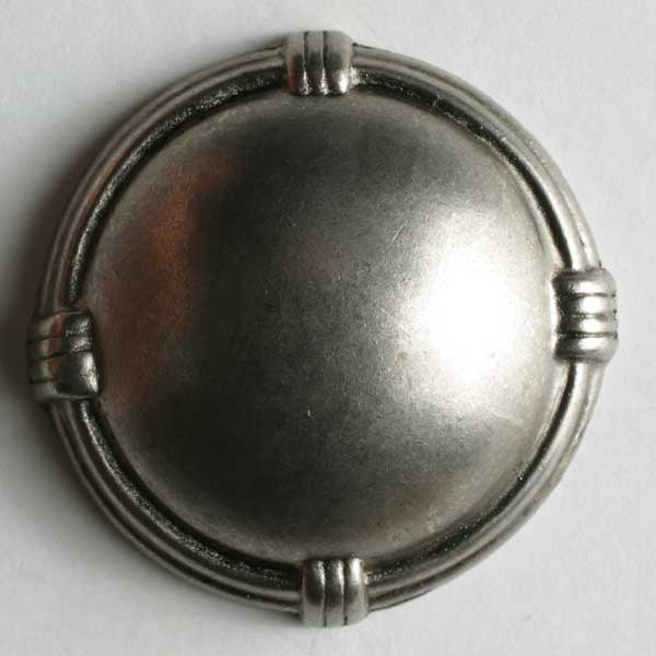 Dull silver button