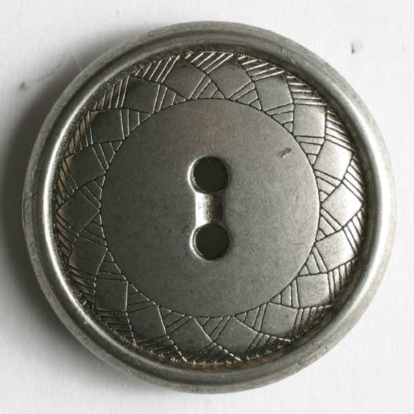 Dull silver button