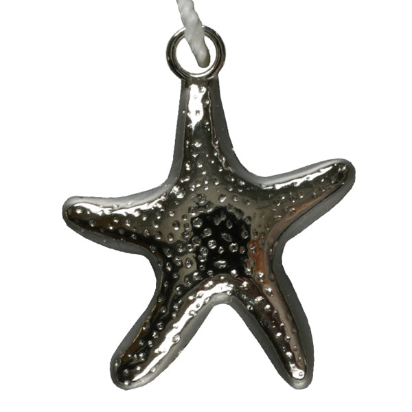 Silver starfish charm