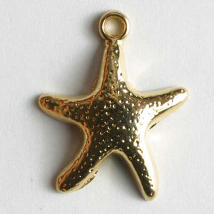 Starfish gold charm