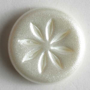 Star Flower Round Shank Backed Buttons 3 Pack