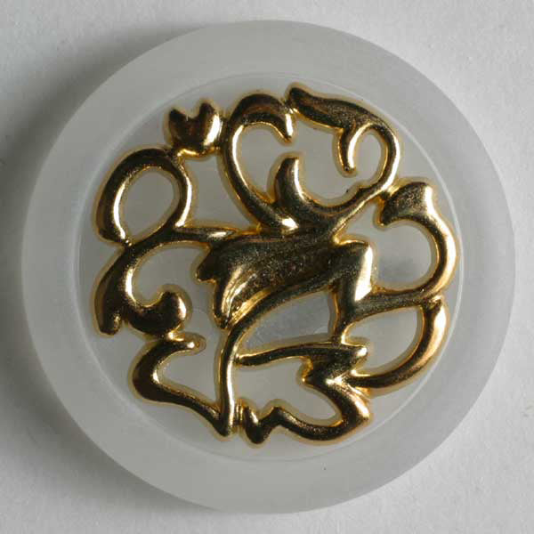 Elegant Gold Swirl Buttons 2 Pack