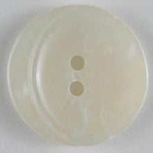 Round Marble Crescent Buttons 2 Pac White