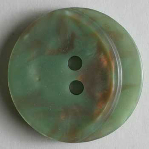 Round Marble Crescent Buttons 2 Pac Green
