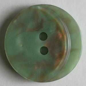 Round Marble Crescent Buttons 2 Pac Green