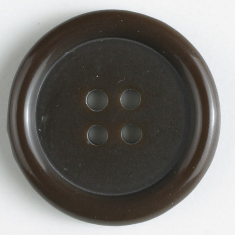 Dark brown button