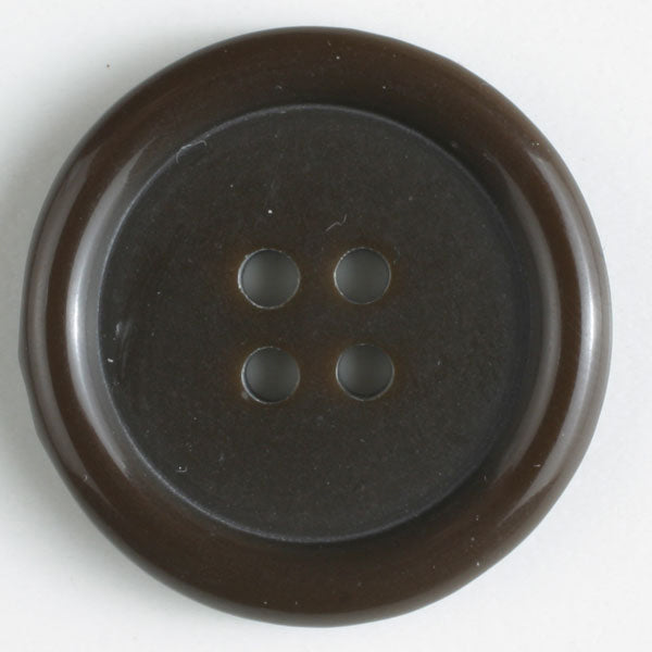 Dark brown button