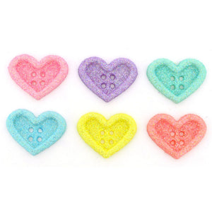 Candy Hearts buttons